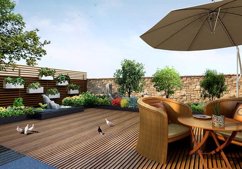 上海普陀区教育学院屋顶花园设计施工项目|空间|景观设计|九层之台